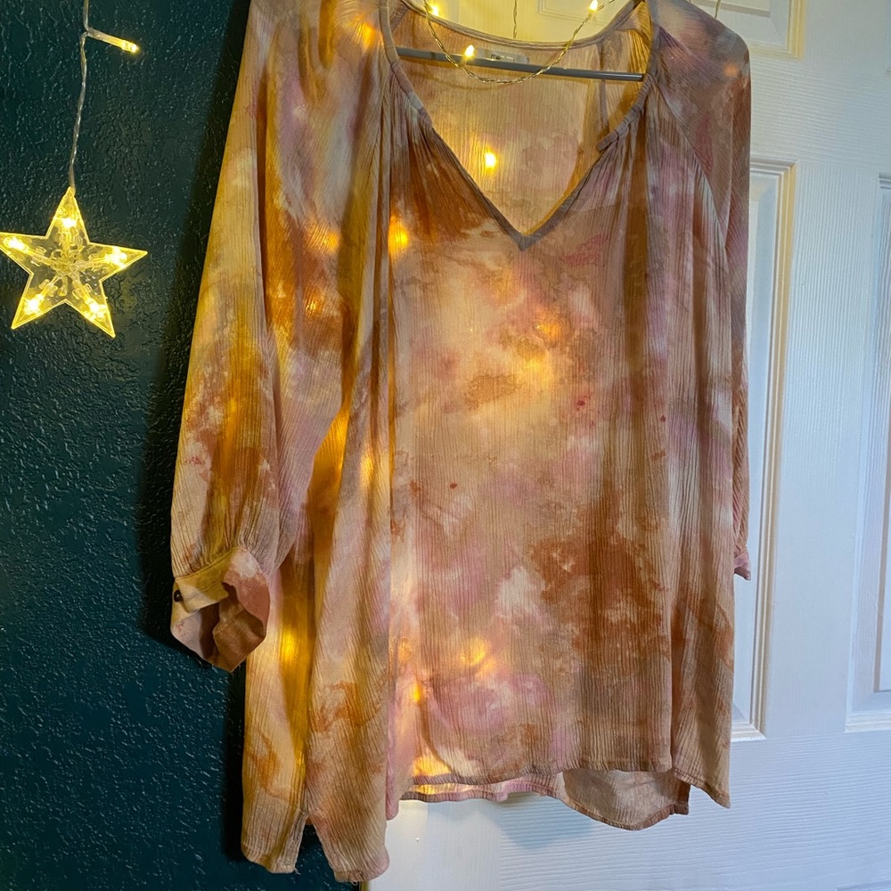 Maurices Tie-Dye Work Shirt